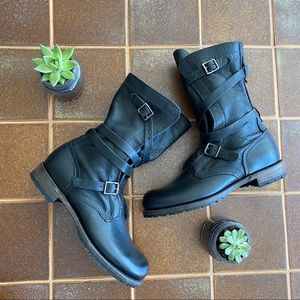 Vintage Leather Combat Boots